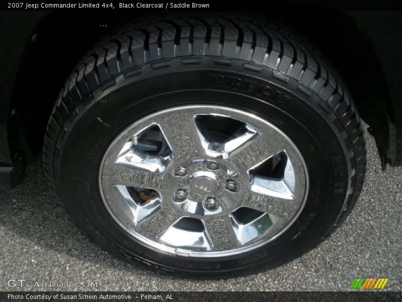 Black Clearcoat / Saddle Brown 2007 Jeep Commander Limited 4x4