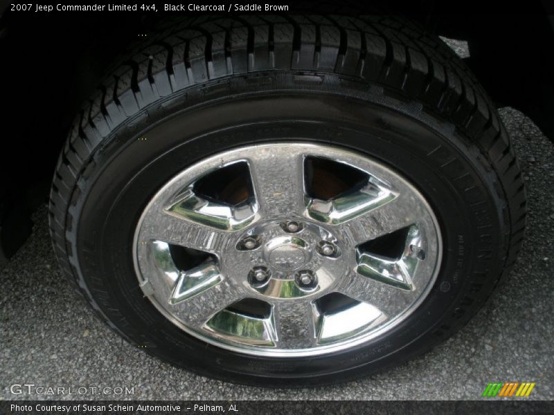 Black Clearcoat / Saddle Brown 2007 Jeep Commander Limited 4x4