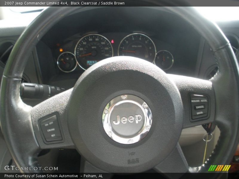 Black Clearcoat / Saddle Brown 2007 Jeep Commander Limited 4x4