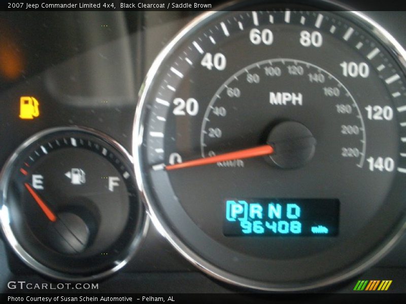 Black Clearcoat / Saddle Brown 2007 Jeep Commander Limited 4x4