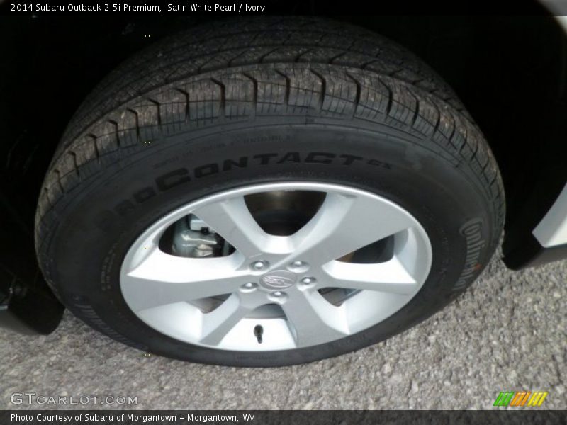 Satin White Pearl / Ivory 2014 Subaru Outback 2.5i Premium
