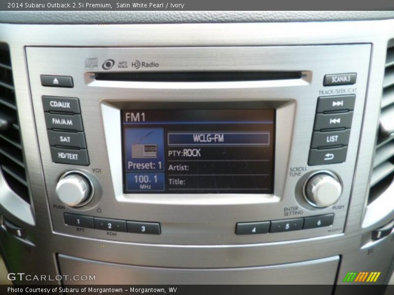 Controls of 2014 Outback 2.5i Premium