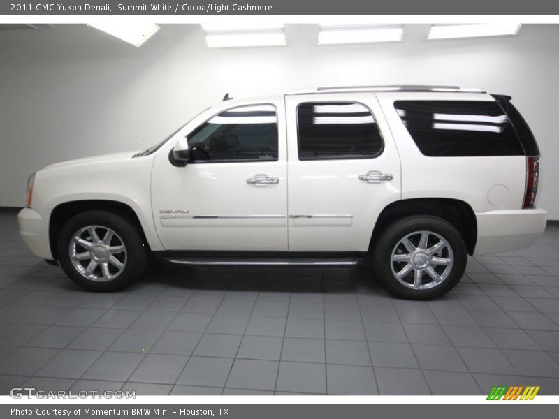 Summit White / Cocoa/Light Cashmere 2011 GMC Yukon Denali
