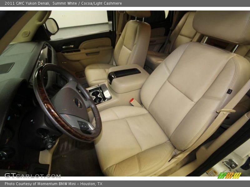 Summit White / Cocoa/Light Cashmere 2011 GMC Yukon Denali