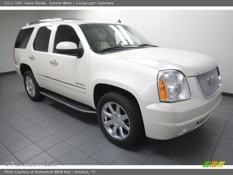 Summit White / Cocoa/Light Cashmere 2011 GMC Yukon Denali