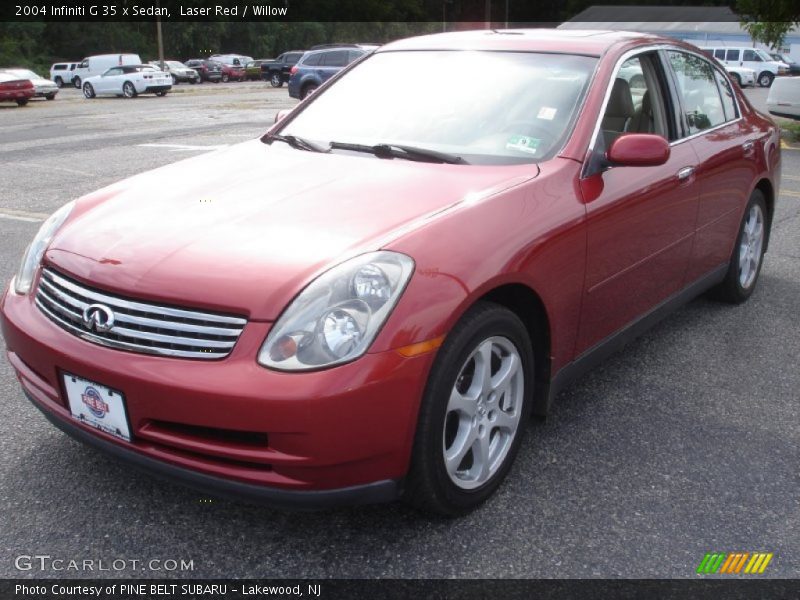 Laser Red / Willow 2004 Infiniti G 35 x Sedan