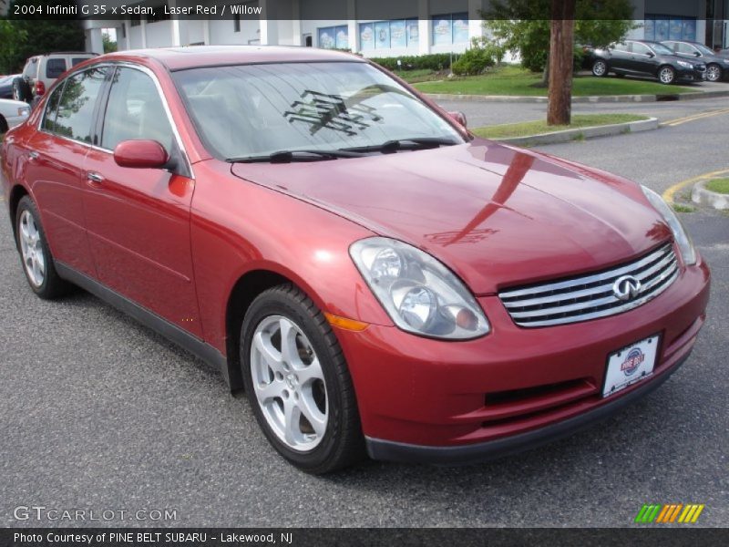 Laser Red / Willow 2004 Infiniti G 35 x Sedan