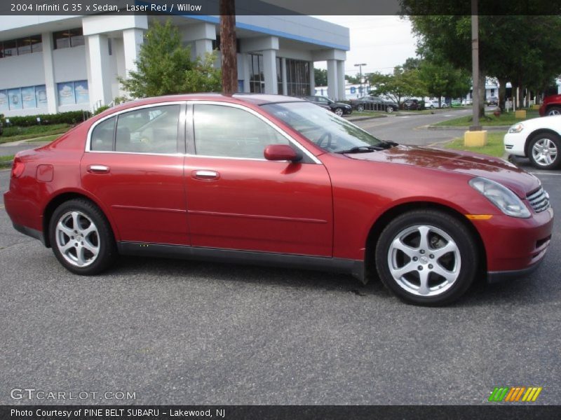 Laser Red / Willow 2004 Infiniti G 35 x Sedan