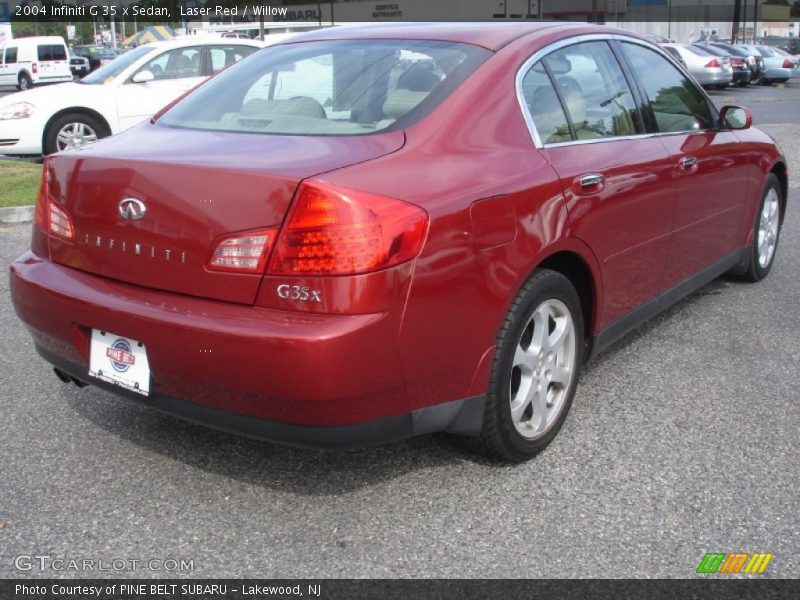 Laser Red / Willow 2004 Infiniti G 35 x Sedan