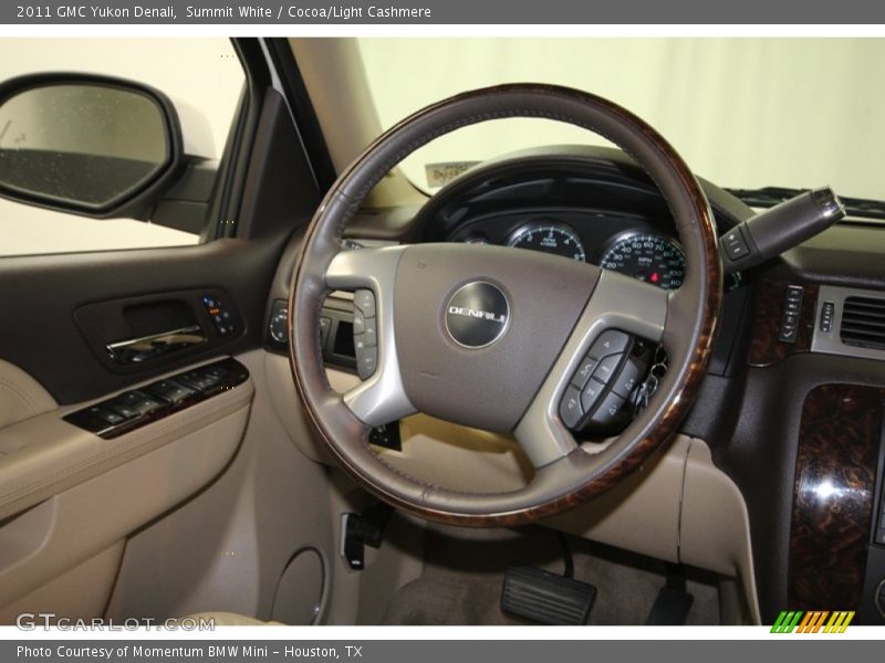 Summit White / Cocoa/Light Cashmere 2011 GMC Yukon Denali