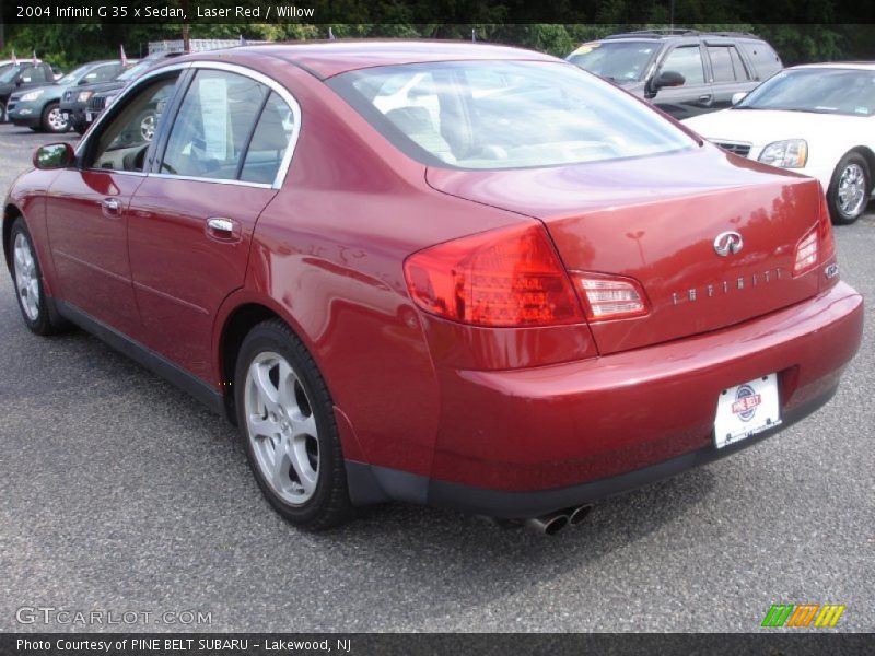 Laser Red / Willow 2004 Infiniti G 35 x Sedan