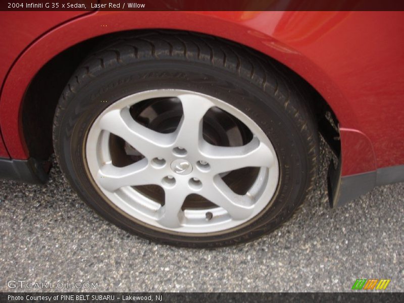 Laser Red / Willow 2004 Infiniti G 35 x Sedan