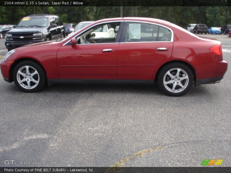 Laser Red / Willow 2004 Infiniti G 35 x Sedan