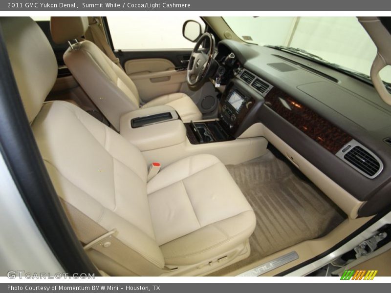 Summit White / Cocoa/Light Cashmere 2011 GMC Yukon Denali