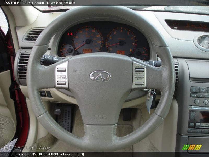 Laser Red / Willow 2004 Infiniti G 35 x Sedan