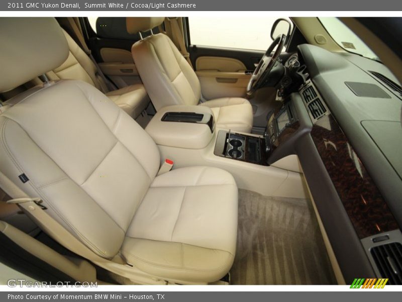 Summit White / Cocoa/Light Cashmere 2011 GMC Yukon Denali
