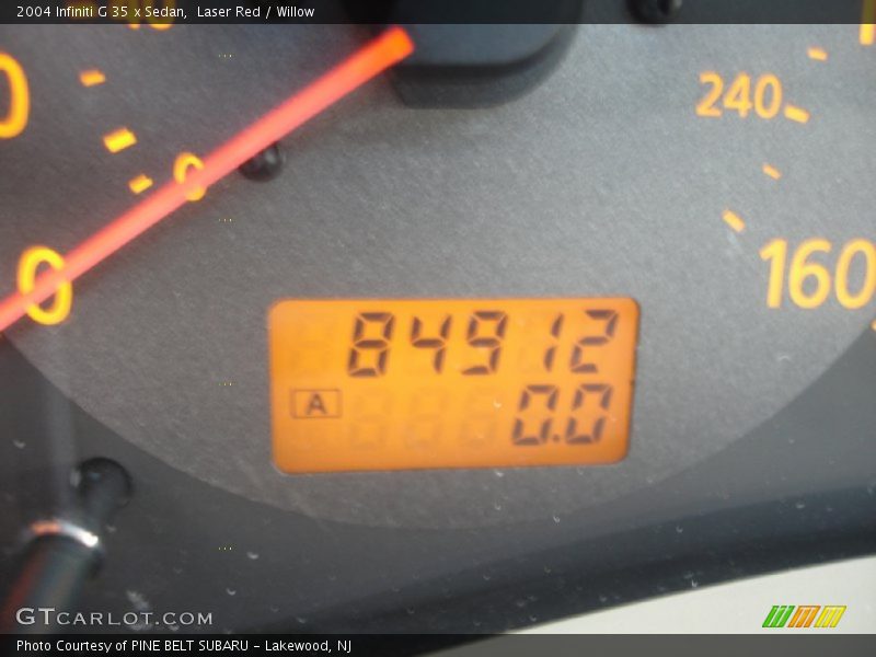 Laser Red / Willow 2004 Infiniti G 35 x Sedan