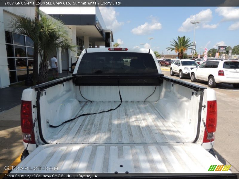 Summit White / Ebony Black 2007 GMC Sierra 1500 SLE Crew Cab