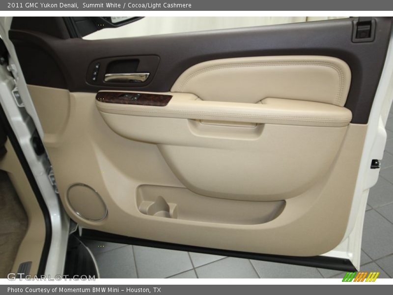 Summit White / Cocoa/Light Cashmere 2011 GMC Yukon Denali