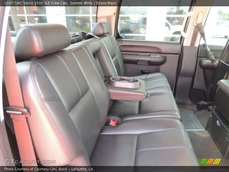 Summit White / Ebony Black 2007 GMC Sierra 1500 SLE Crew Cab