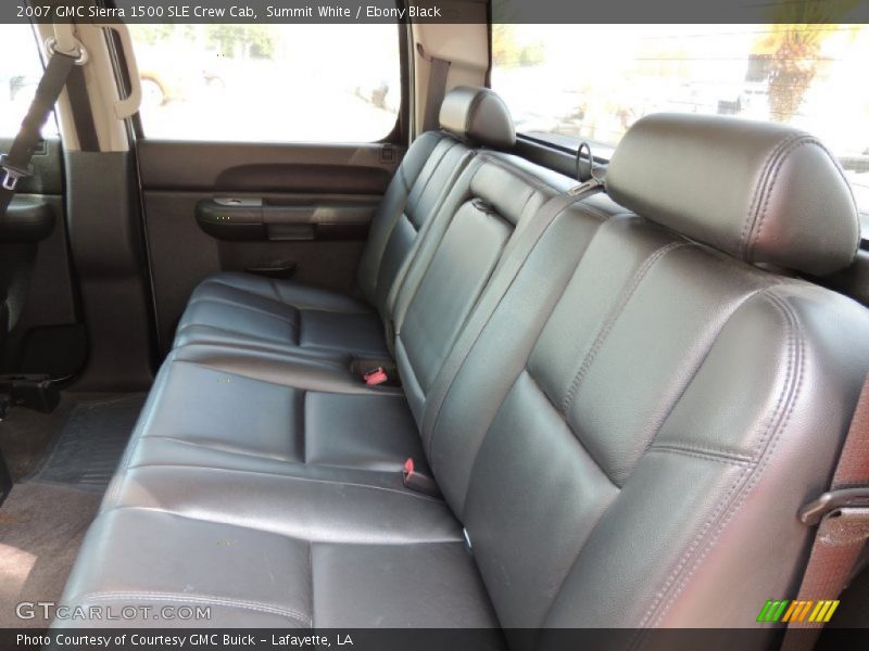 Summit White / Ebony Black 2007 GMC Sierra 1500 SLE Crew Cab