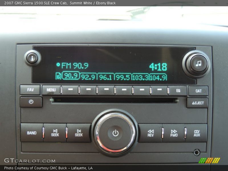 Summit White / Ebony Black 2007 GMC Sierra 1500 SLE Crew Cab