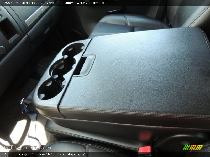 Summit White / Ebony Black 2007 GMC Sierra 1500 SLE Crew Cab