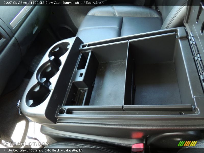 Summit White / Ebony Black 2007 GMC Sierra 1500 SLE Crew Cab