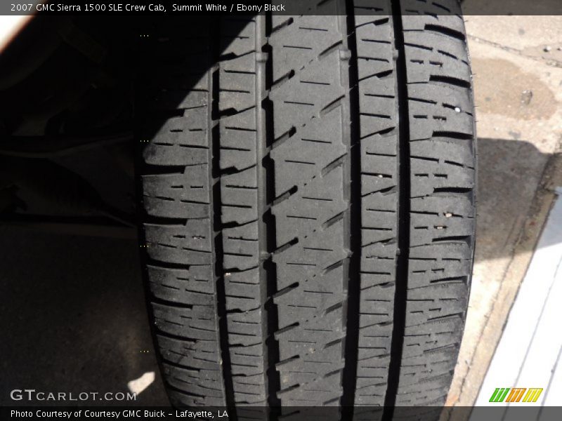 Summit White / Ebony Black 2007 GMC Sierra 1500 SLE Crew Cab