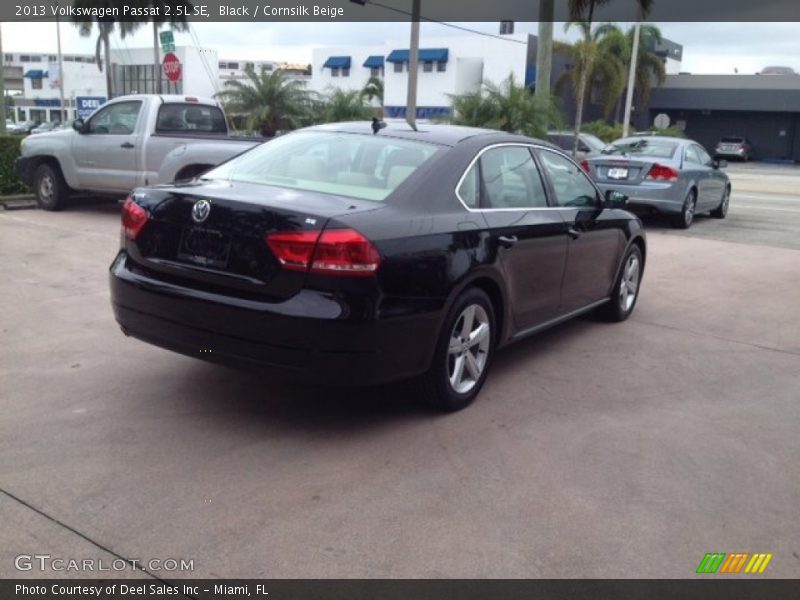 Black / Cornsilk Beige 2013 Volkswagen Passat 2.5L SE