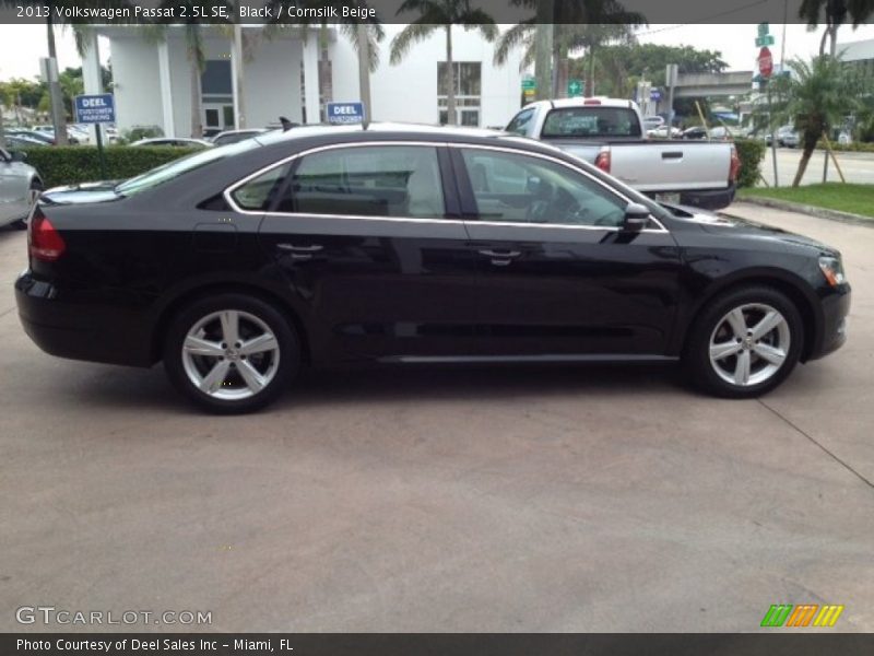 Black / Cornsilk Beige 2013 Volkswagen Passat 2.5L SE