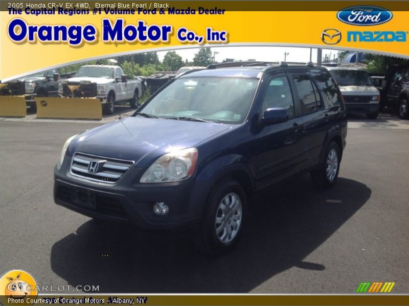 Eternal Blue Pearl / Black 2005 Honda CR-V EX 4WD