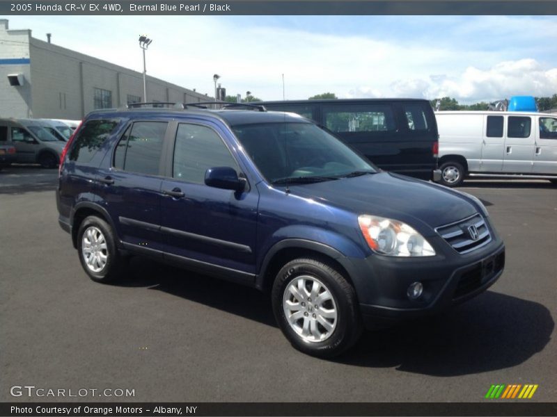 Eternal Blue Pearl / Black 2005 Honda CR-V EX 4WD