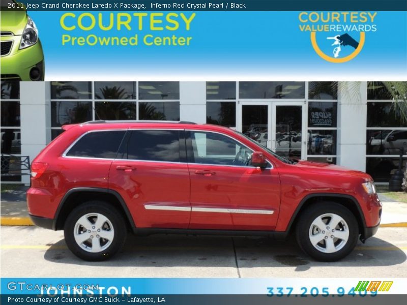 Inferno Red Crystal Pearl / Black 2011 Jeep Grand Cherokee Laredo X Package