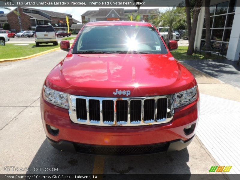 Inferno Red Crystal Pearl / Black 2011 Jeep Grand Cherokee Laredo X Package