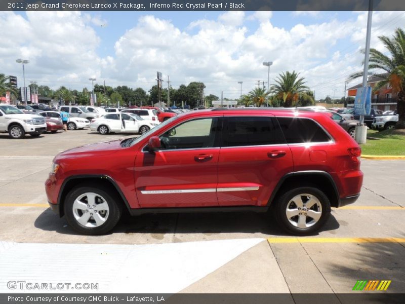 Inferno Red Crystal Pearl / Black 2011 Jeep Grand Cherokee Laredo X Package