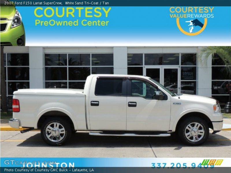 White Sand Tri-Coat / Tan 2007 Ford F150 Lariat SuperCrew