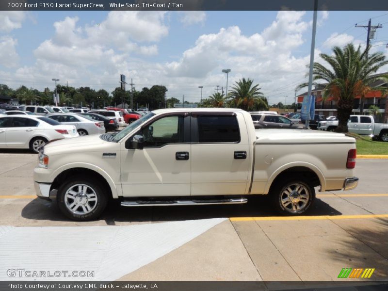 White Sand Tri-Coat / Tan 2007 Ford F150 Lariat SuperCrew