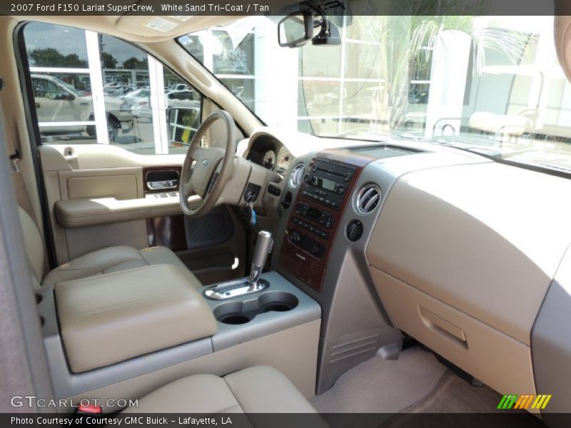 White Sand Tri-Coat / Tan 2007 Ford F150 Lariat SuperCrew