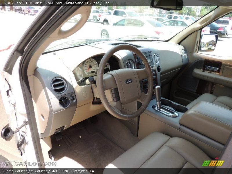White Sand Tri-Coat / Tan 2007 Ford F150 Lariat SuperCrew