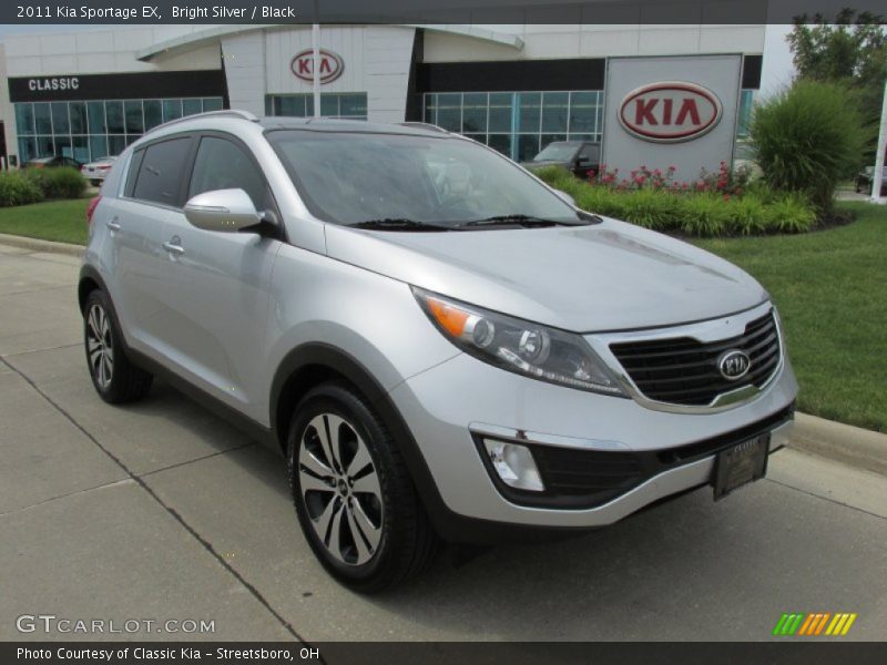 Bright Silver / Black 2011 Kia Sportage EX