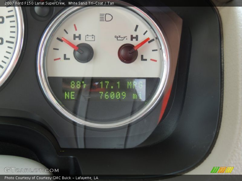 White Sand Tri-Coat / Tan 2007 Ford F150 Lariat SuperCrew