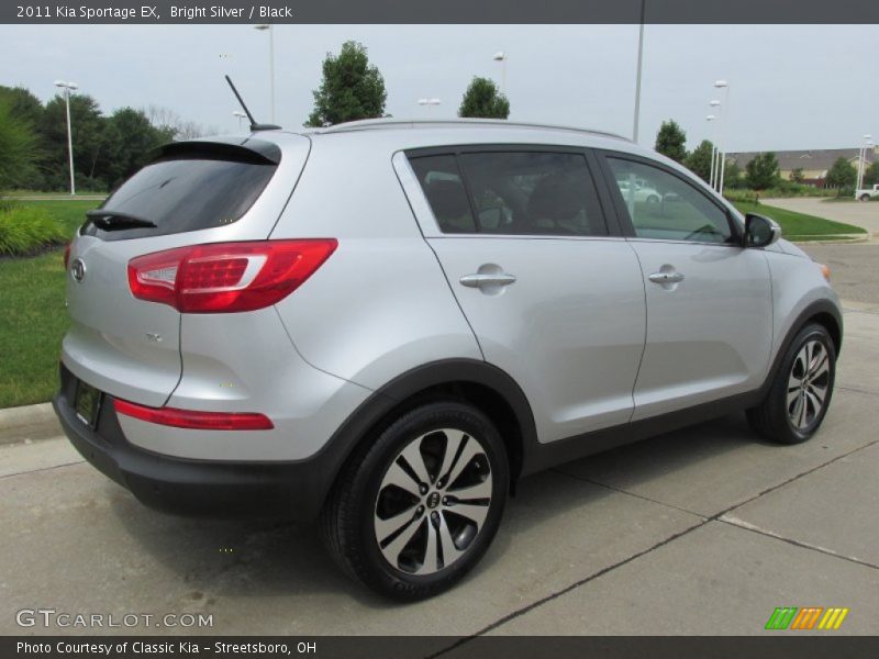 Bright Silver / Black 2011 Kia Sportage EX