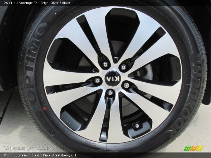 Bright Silver / Black 2011 Kia Sportage EX