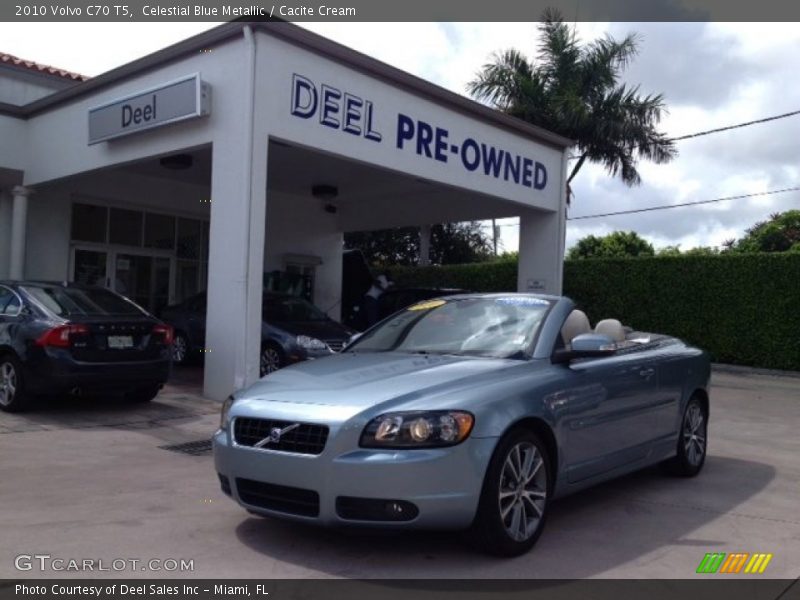 Celestial Blue Metallic / Cacite Cream 2010 Volvo C70 T5