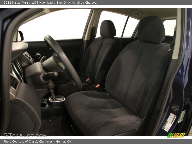 Blue Onyx Metallic / Charcoal 2012 Nissan Versa 1.8 S Hatchback