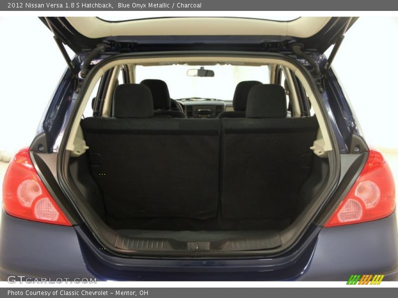 Blue Onyx Metallic / Charcoal 2012 Nissan Versa 1.8 S Hatchback