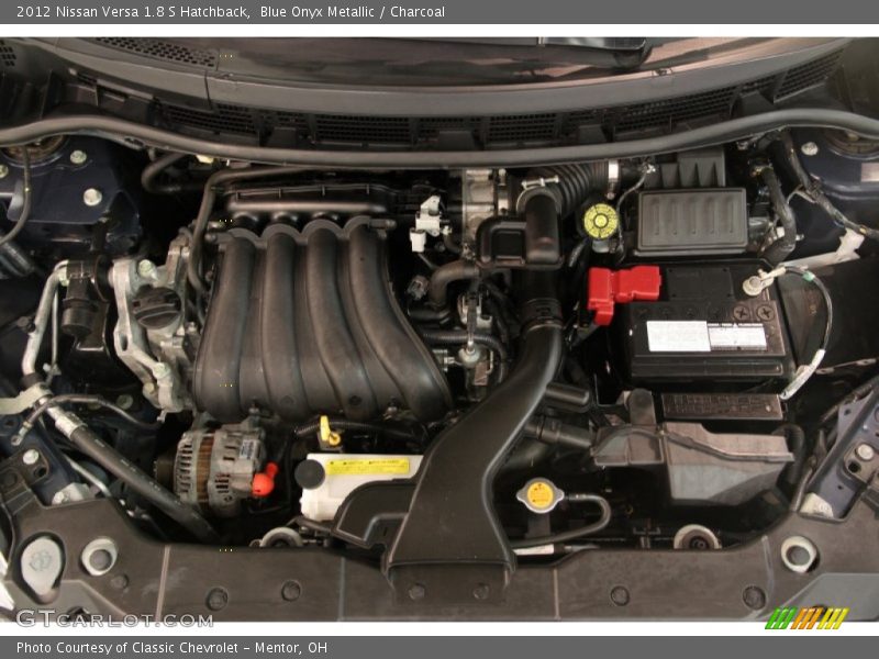 Blue Onyx Metallic / Charcoal 2012 Nissan Versa 1.8 S Hatchback