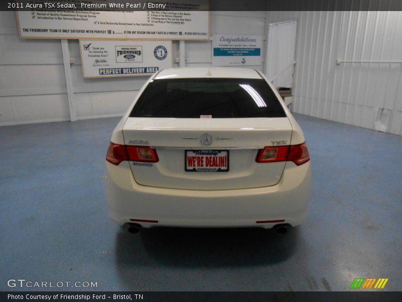 Premium White Pearl / Ebony 2011 Acura TSX Sedan
