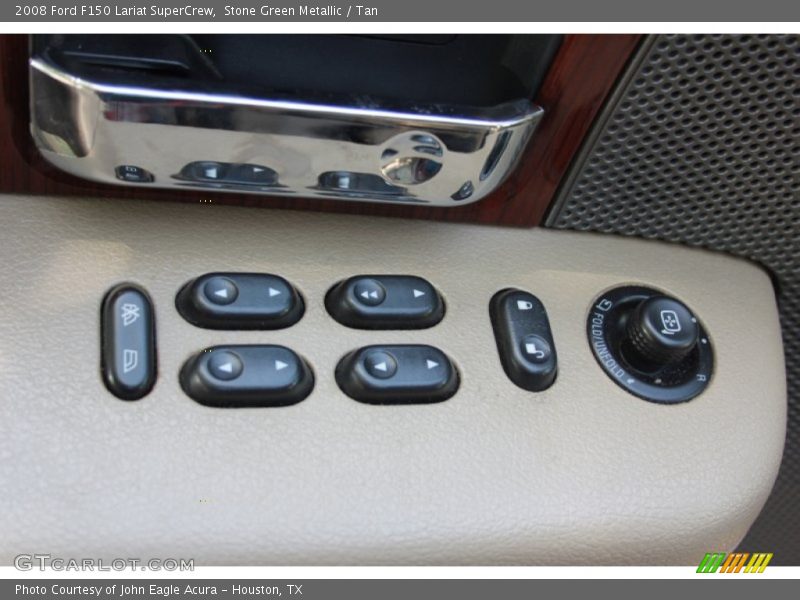 Stone Green Metallic / Tan 2008 Ford F150 Lariat SuperCrew